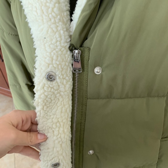 Garage Puff Parka in Olive - Picture 6 of 14